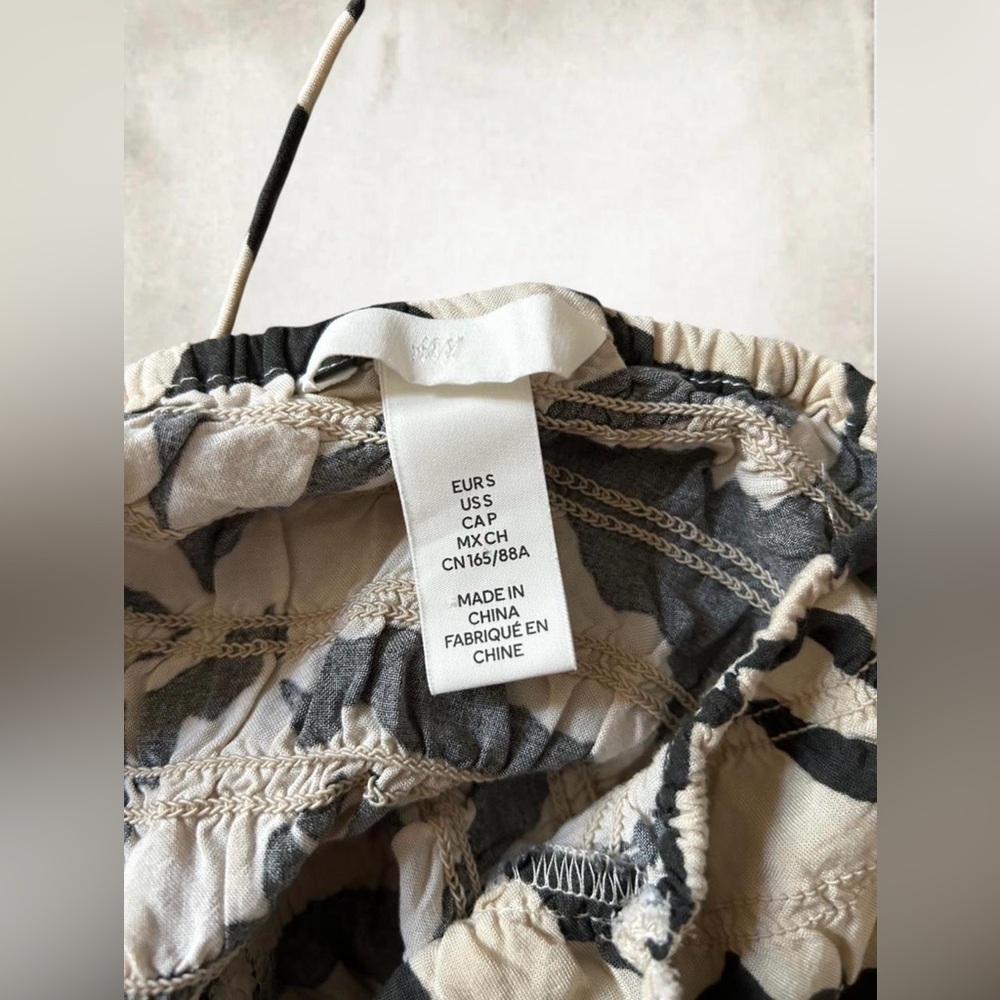 H&M Dark Green & Cream Zebra-Print Halter Romper - Picture 2 of 8